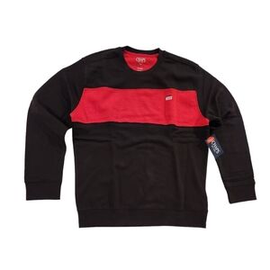 Chaps Fleece Lined Black and Red Sweater Men's Size Medium